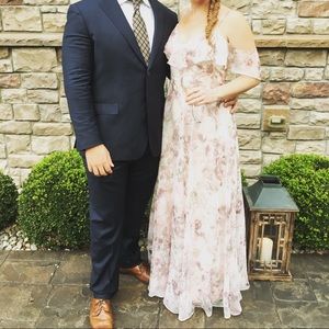 Bridesmaid Dress - Jenny Yoo Floral Flutter Sleeve